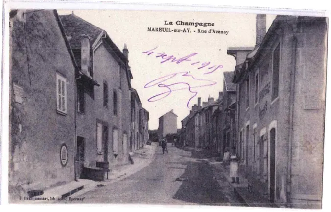 Old postcard: rue d’Avenay